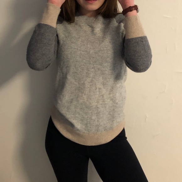 Grey and tan J. Crew sweater - Picture 2 of 4